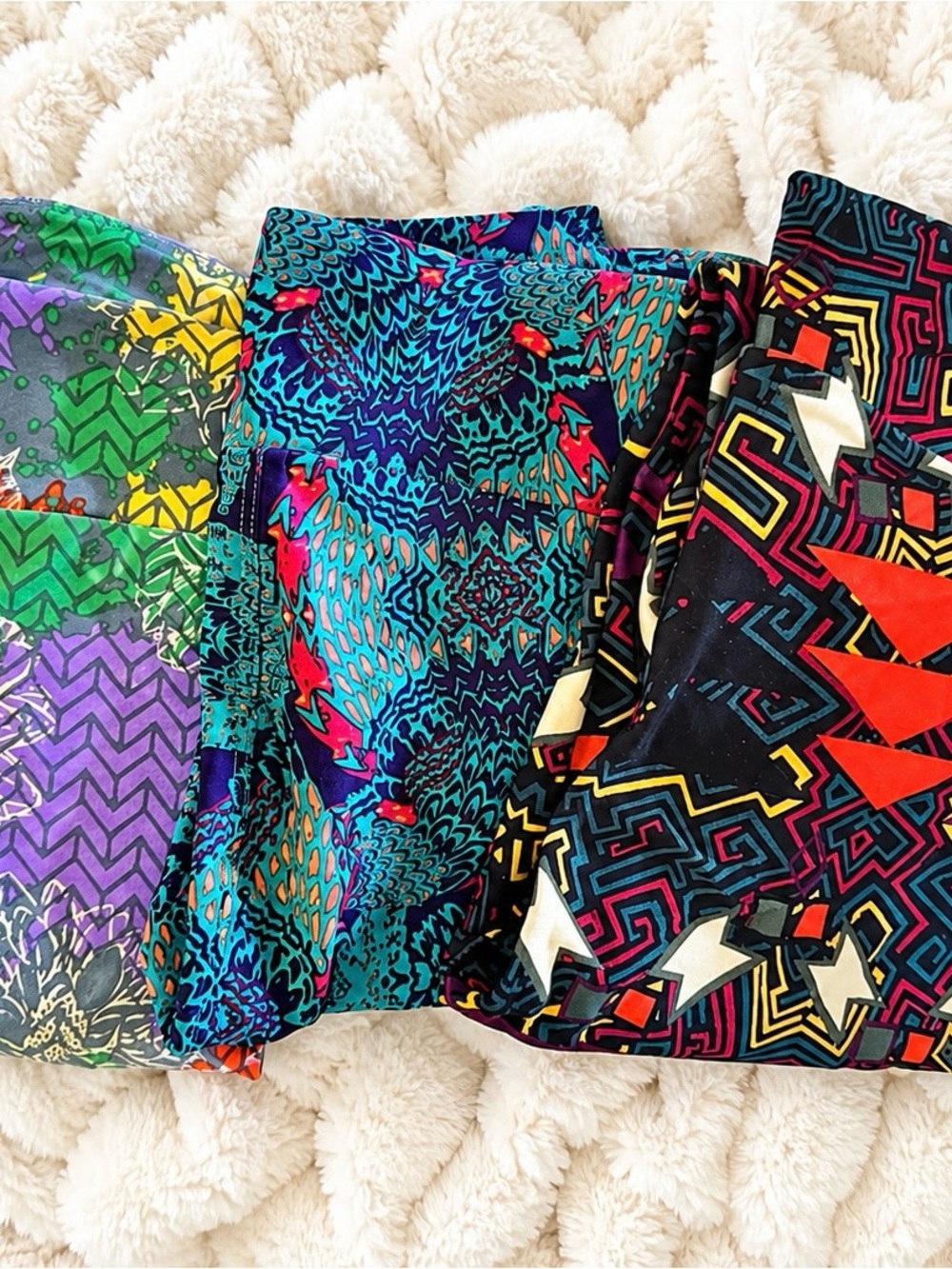 LuLaRoe Leggings OS – Colorful Mixed Print Bundle